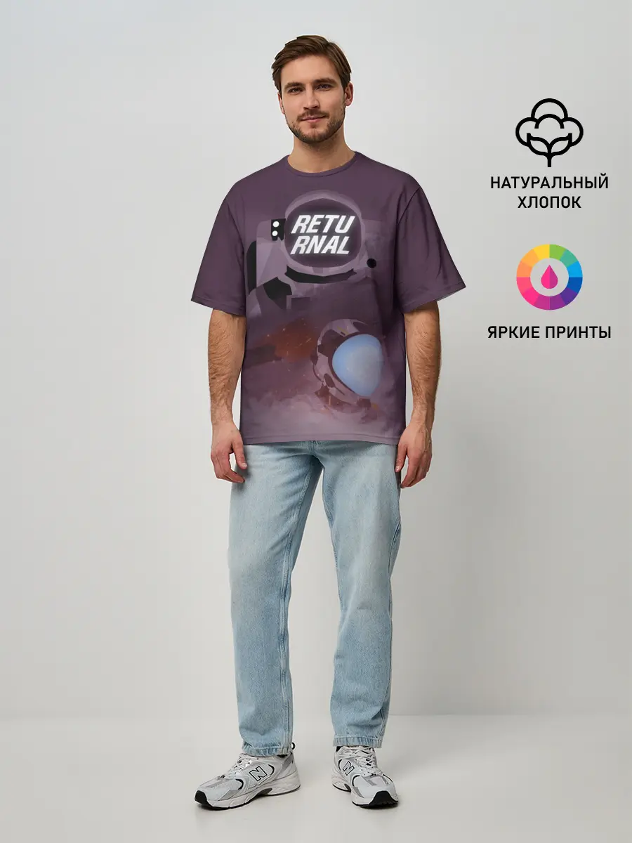 Мужская футболка оверсайз / Returnal