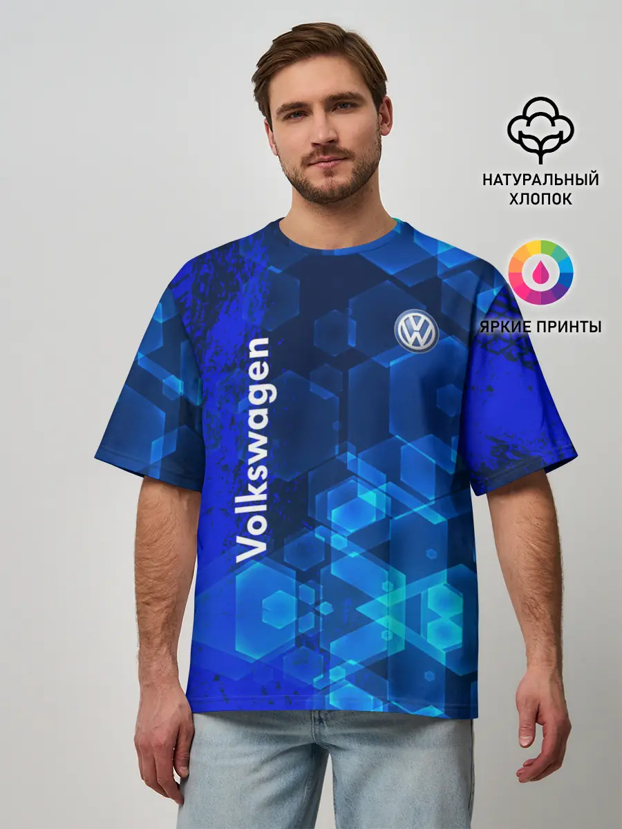 Мужская футболка оверсайз / Volkswagen