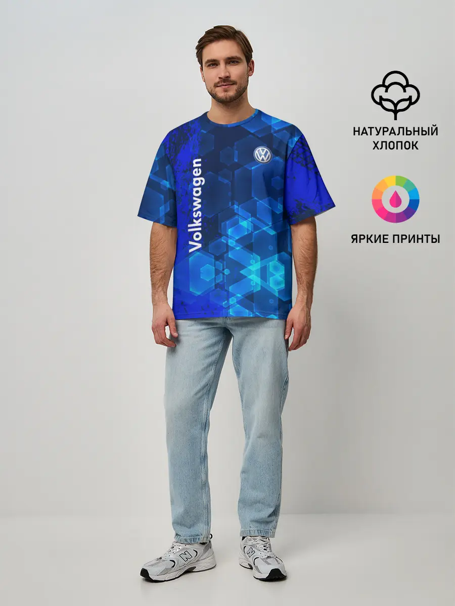 Мужская футболка оверсайз / Volkswagen