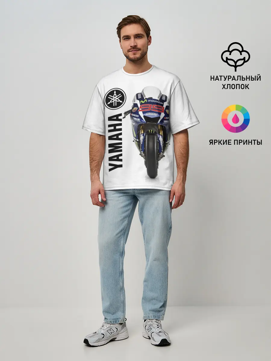 Мужская футболка оверсайз / YAMAHA [002]