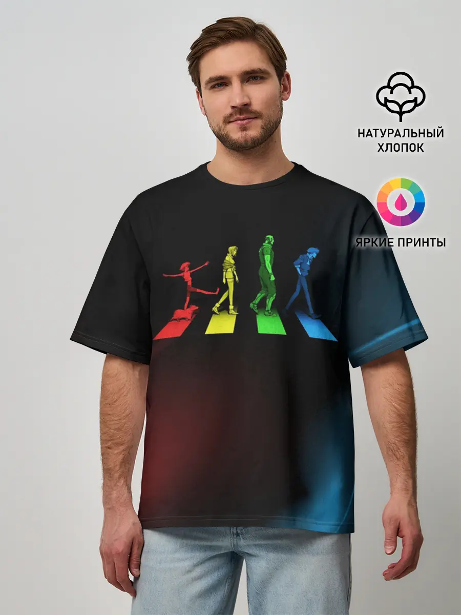 Мужская футболка оверсайз / Cowboy Bebop | Gog