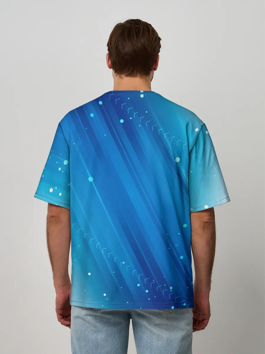 Мужская футболка оверсайз / ФУТБОЛ РОССИЯ / Russia