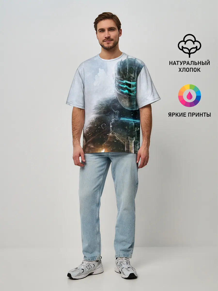 Мужская футболка оверсайз / Айзек Кларк