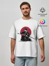 Мужская футболка оверсайз / ЯПОНСКИЙ САМУРАЙ | SAMURAI IN THE SUN