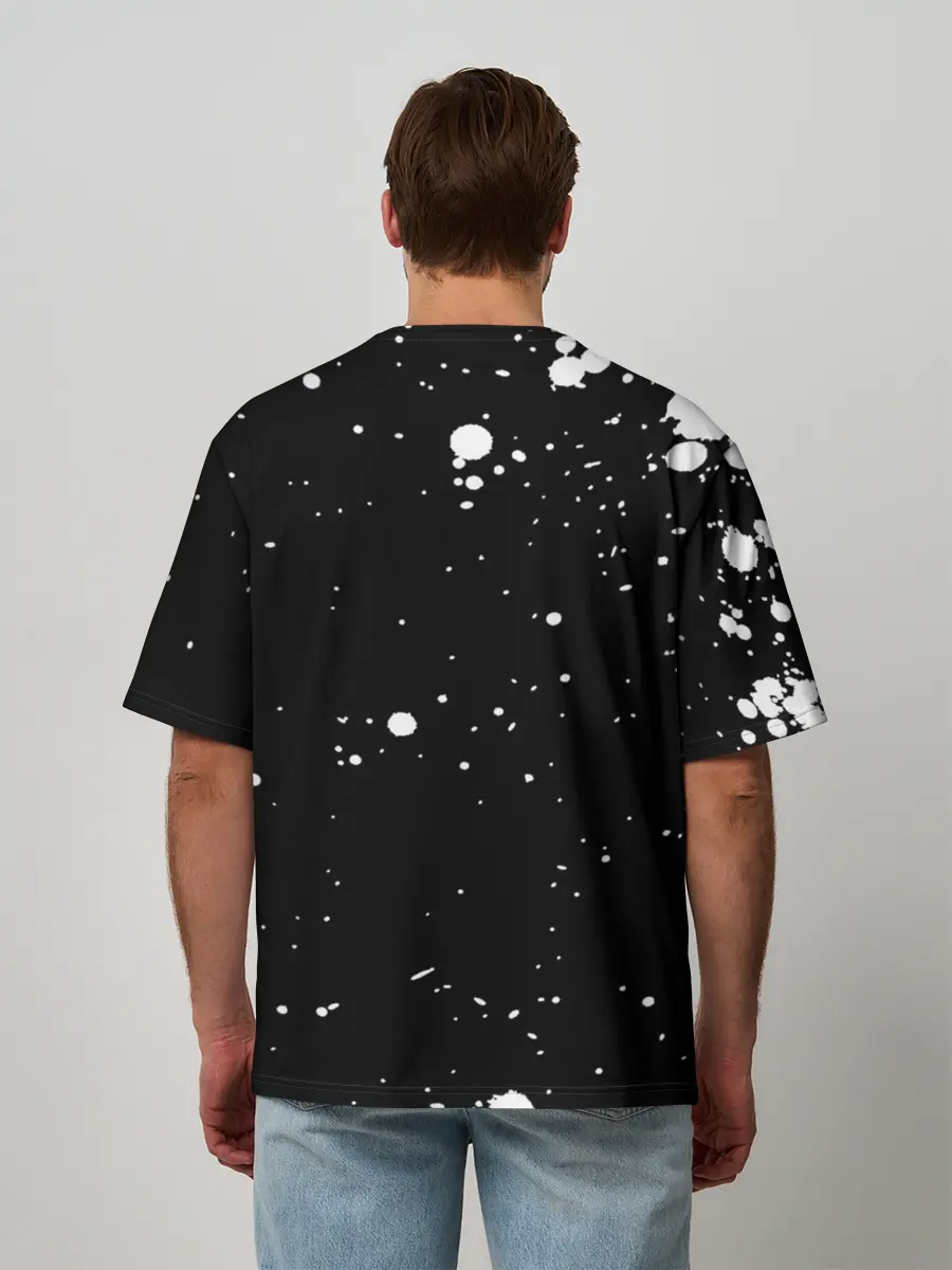 Мужская футболка оверсайз / WAKE THE F#CK UP!