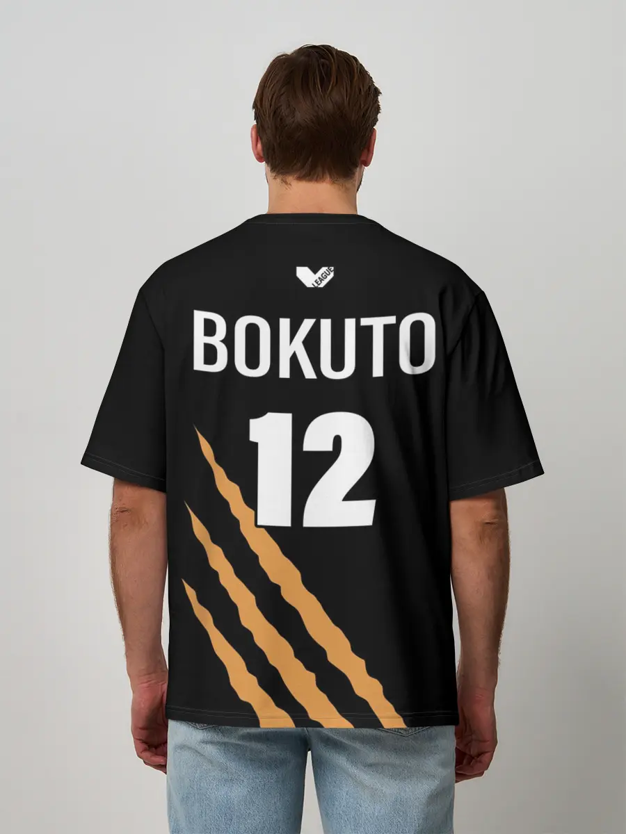 Мужская футболка оверсайз / 12 | MSBY | BLACK JACKALS