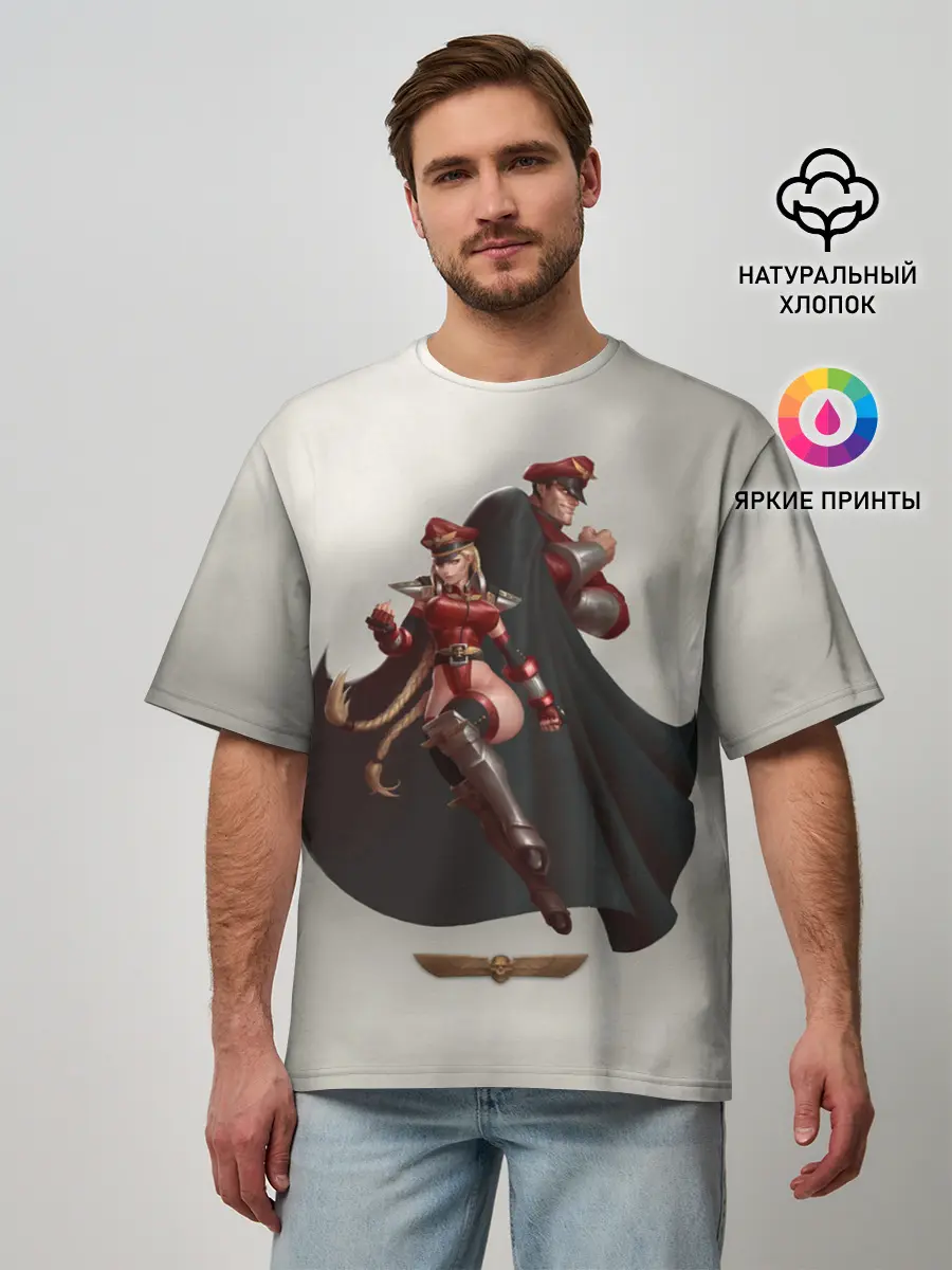 Мужская футболка оверсайз / Team Bison