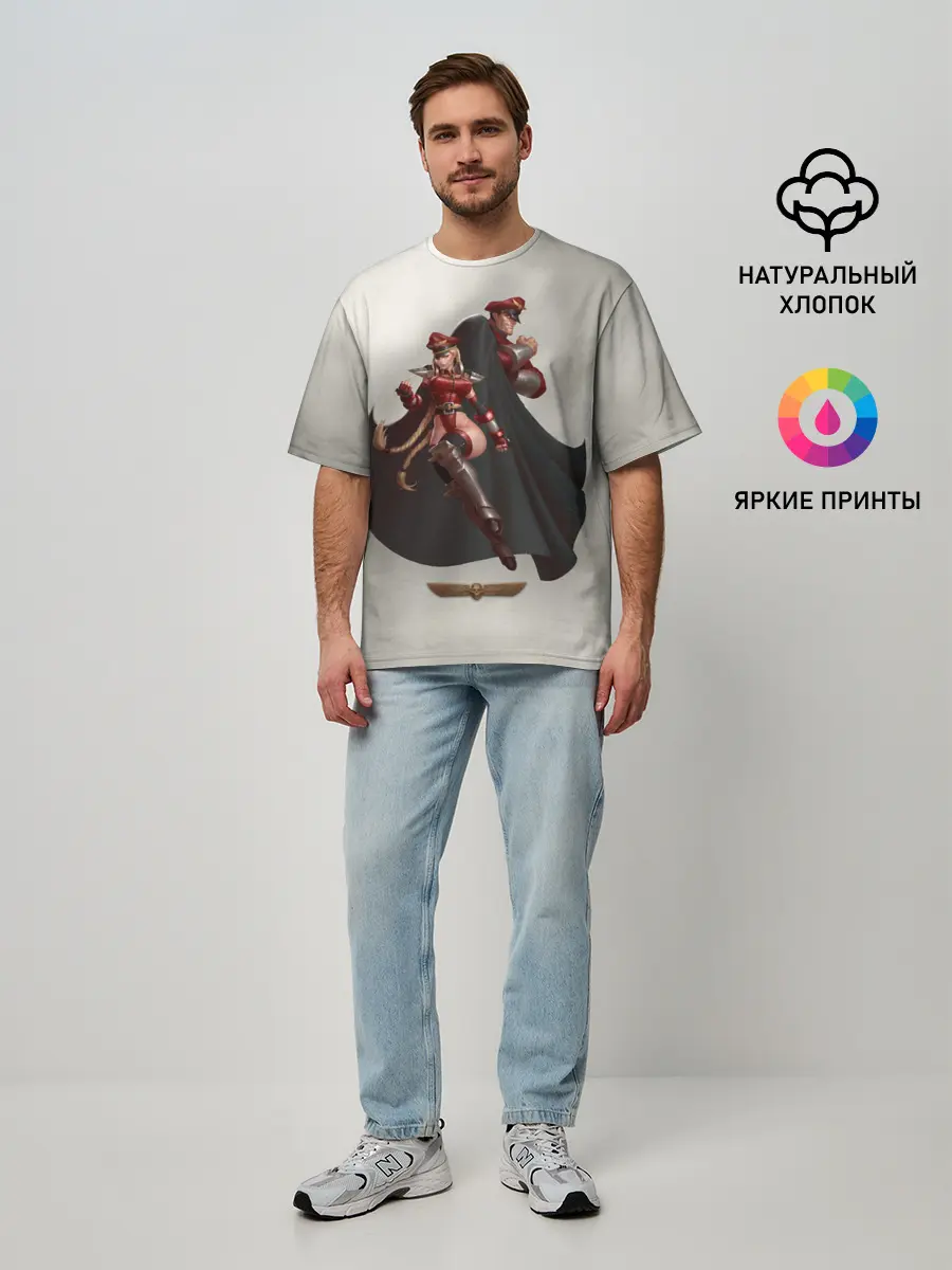 Мужская футболка оверсайз / Team Bison