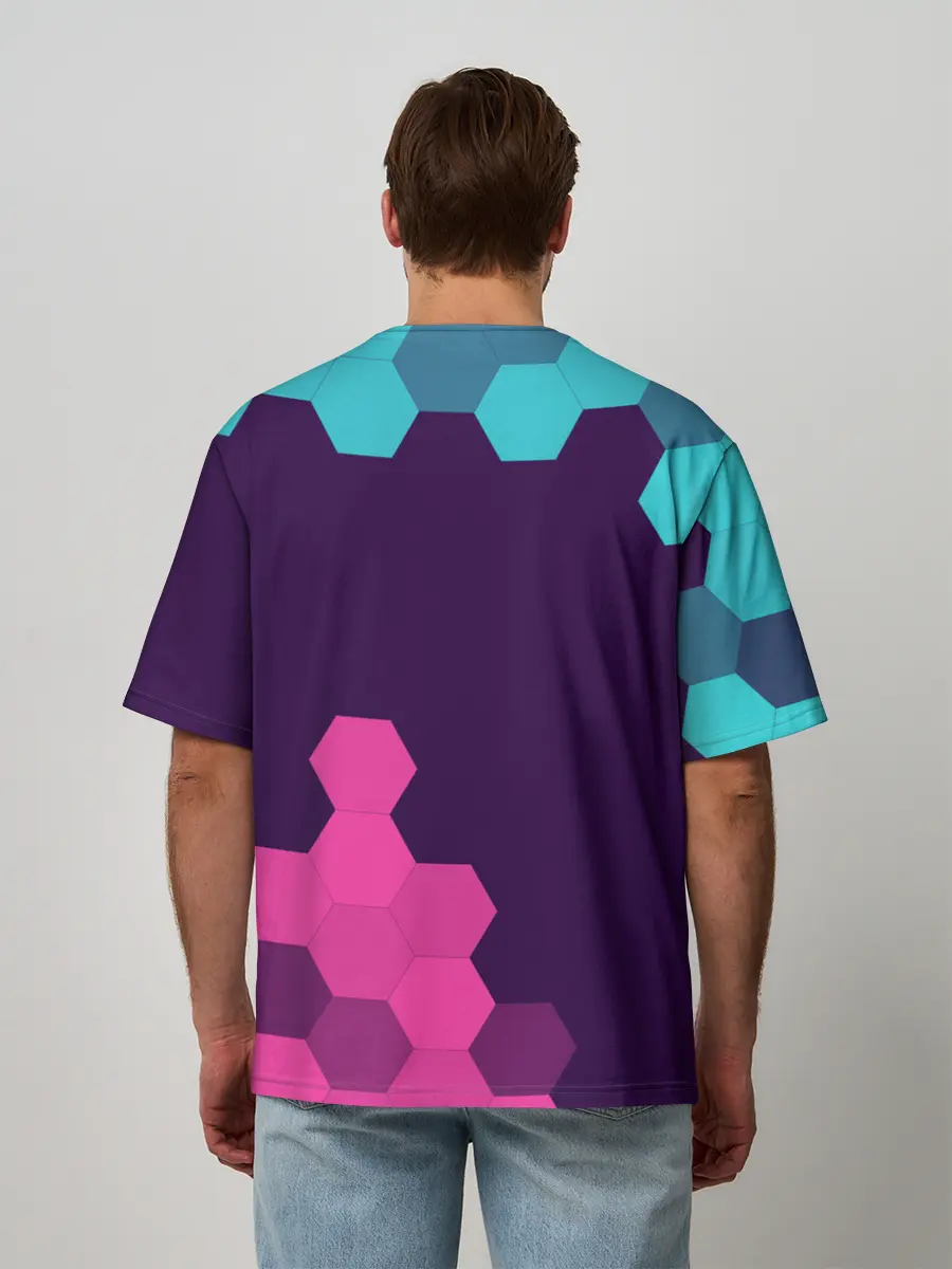 Мужская футболка оверсайз / FALL GUYS / ФОЛ ГАЙС