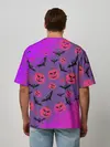 Мужская футболка оверсайз / HALLOWEEN NEON