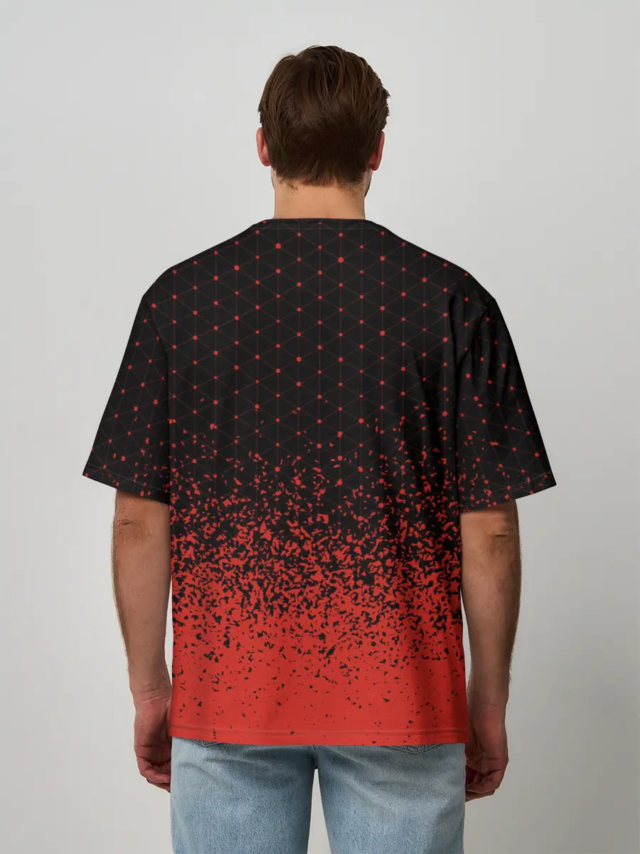 Мужская футболка оверсайз / Ведьмак: Охотник на Монстров - Краска