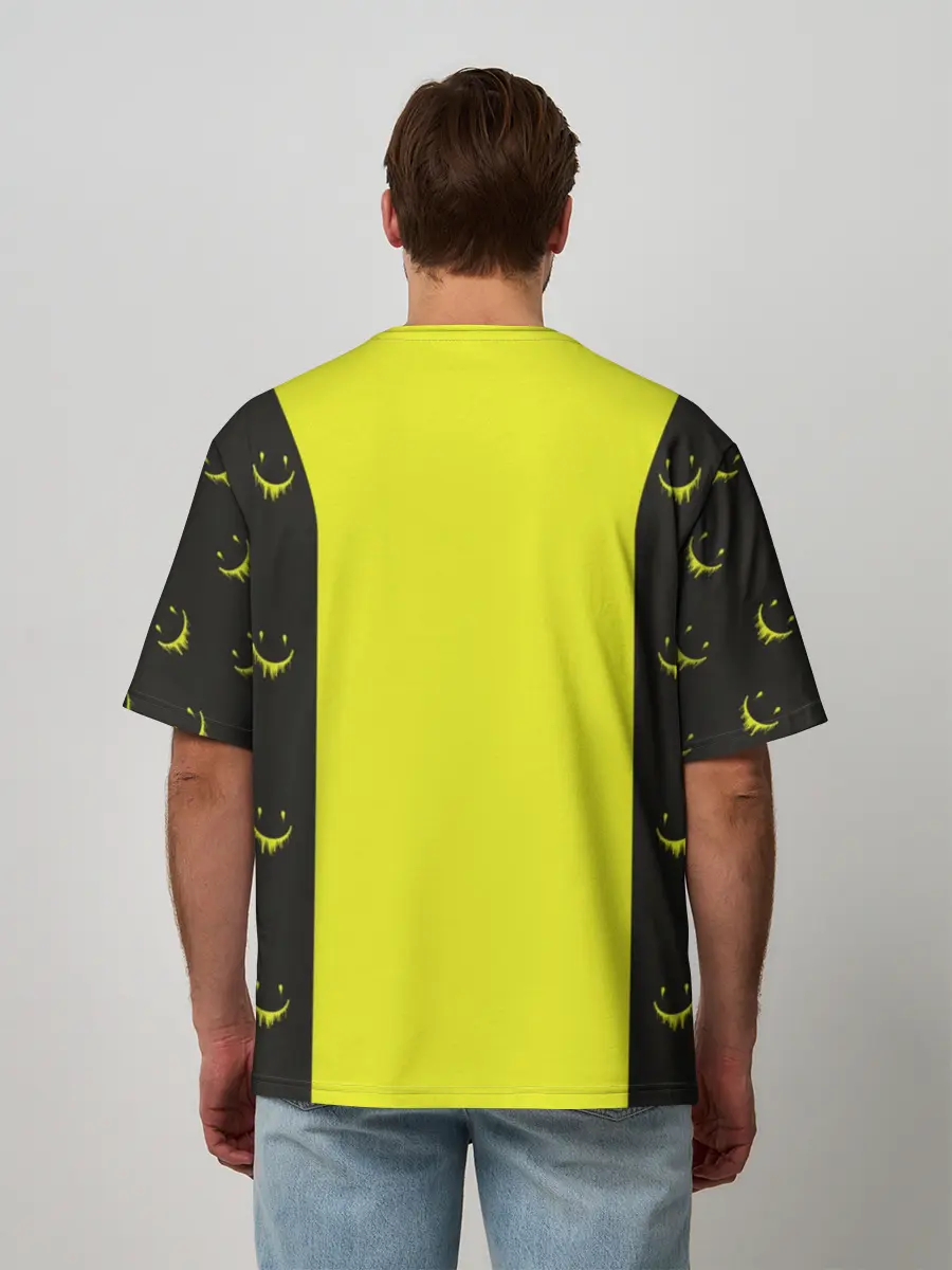 Мужская футболка оверсайз / Смайлик