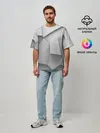 Мужская футболка оверсайз / Осколки плитки