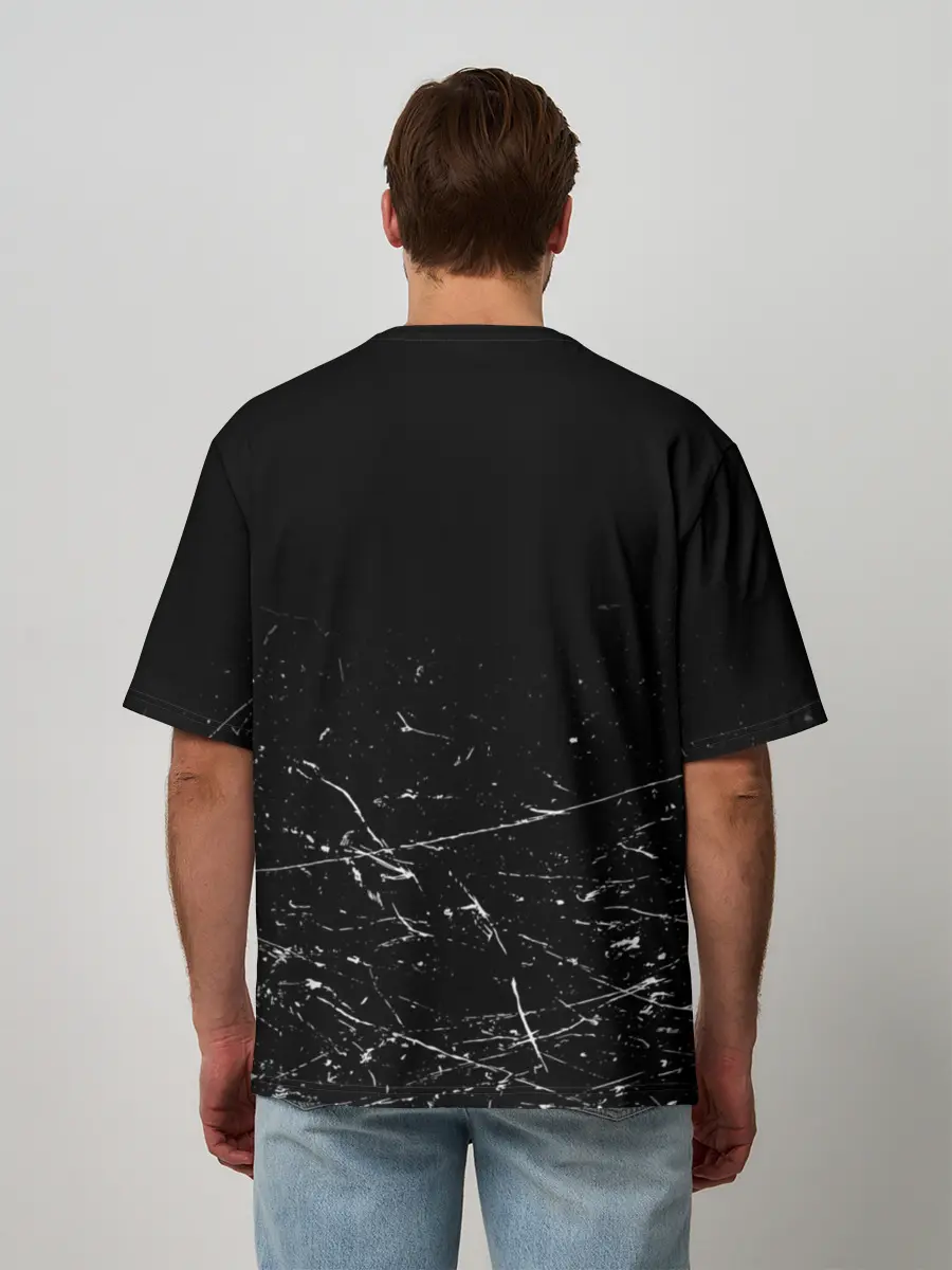 Мужская футболка оверсайз / GONE.Fludd ХАОС Черный