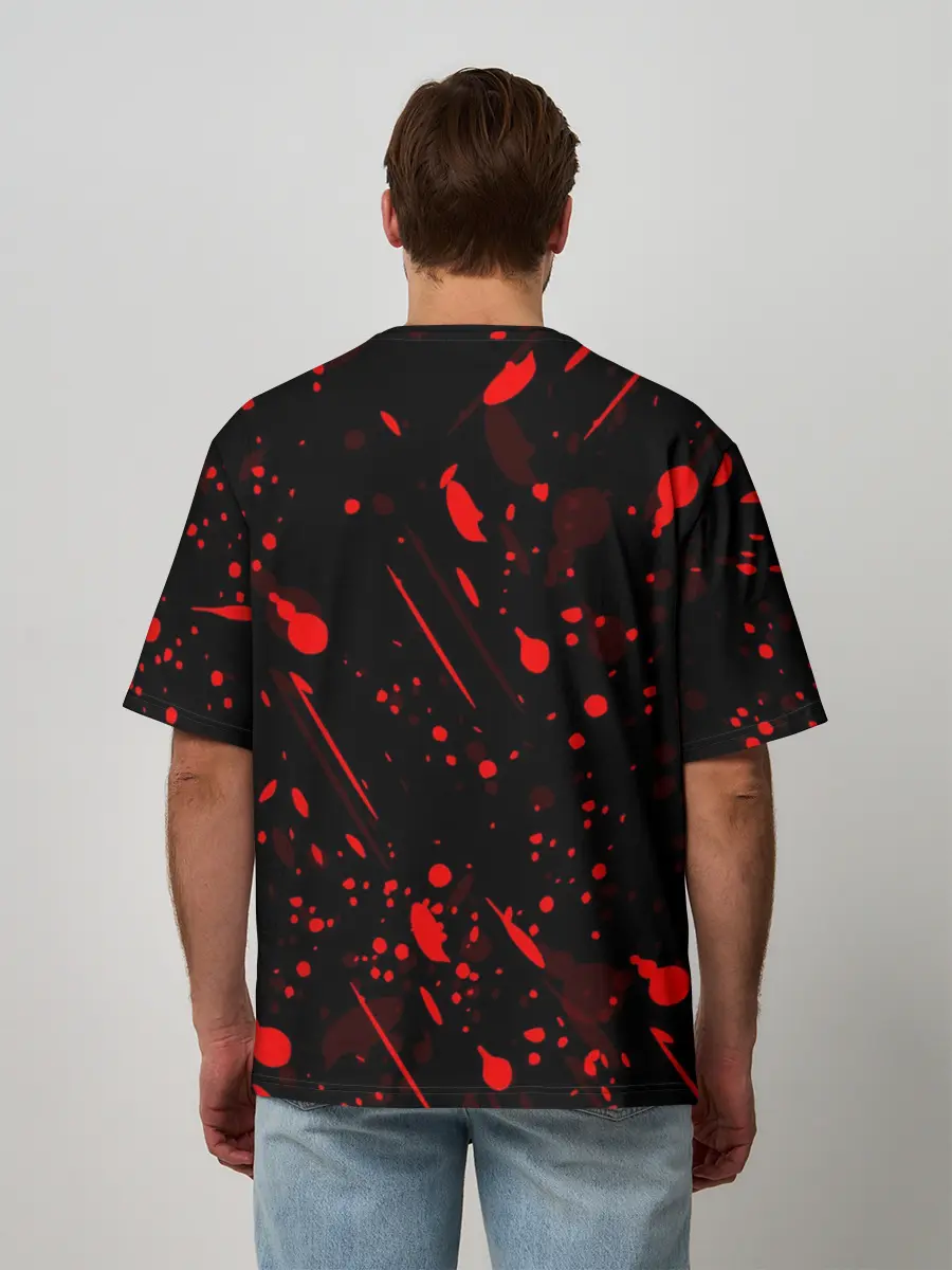 Мужская футболка оверсайз / ДОРОРО / DORORO / ГЕРОИ