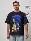 Мужская футболка оверсайз / Sonic