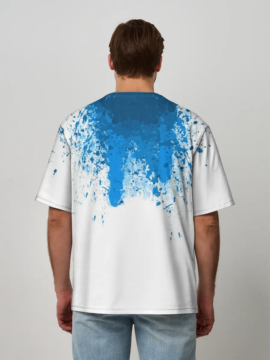 Мужская футболка оверсайз / КРОВЬ АНДРОИДА