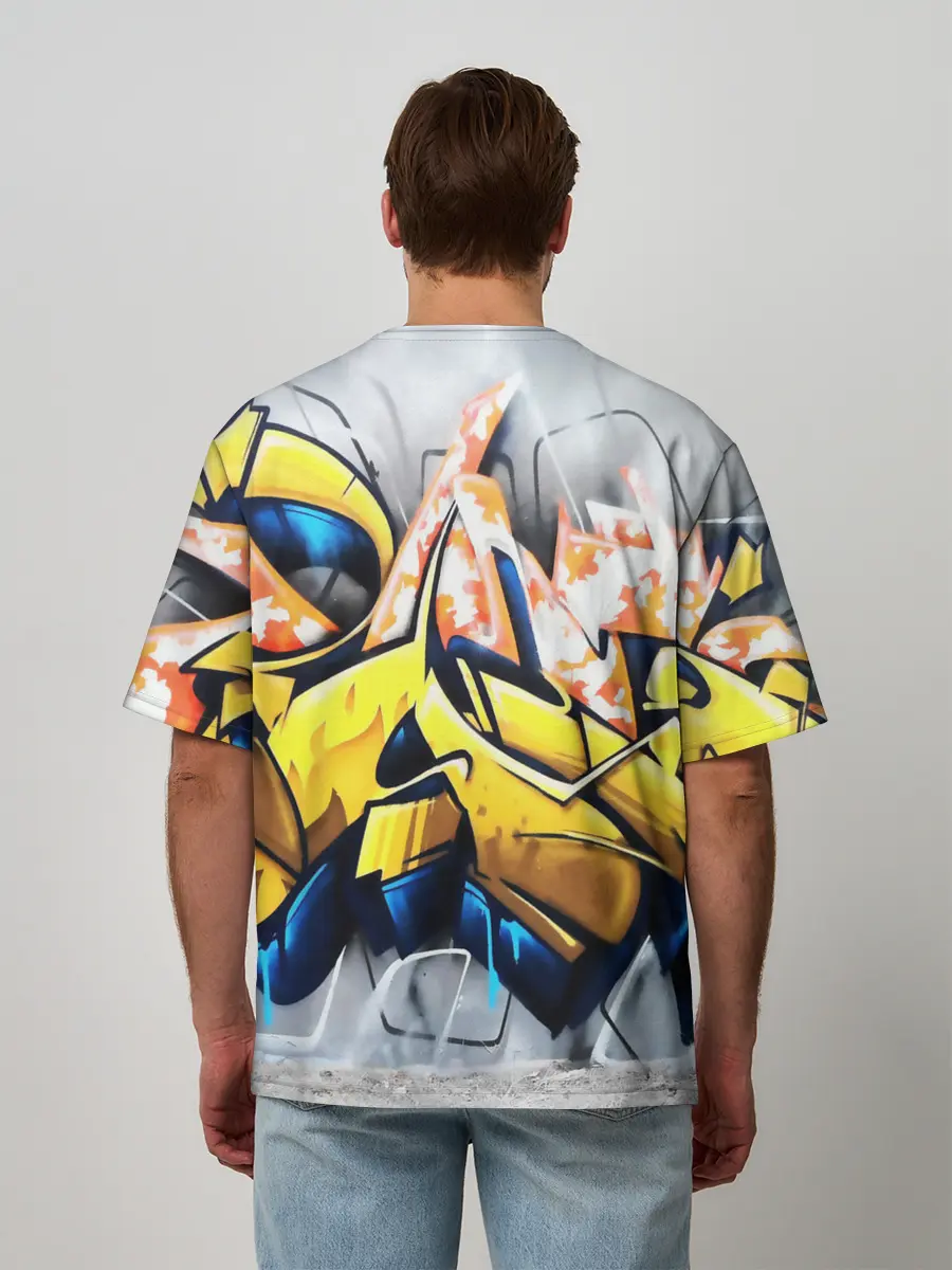 Мужская футболка оверсайз / Street art