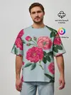 Мужская футболка оверсайз / Чайная роза