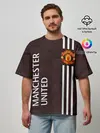Мужская футболка оверсайз / МАНЧЕСТЕР / MANCHESTER / ПЛИТЫ