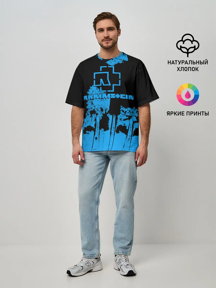 Мужская футболка оверсайз / Rammstein