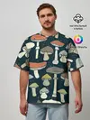 Мужская футболка оверсайз / Загадочный лес