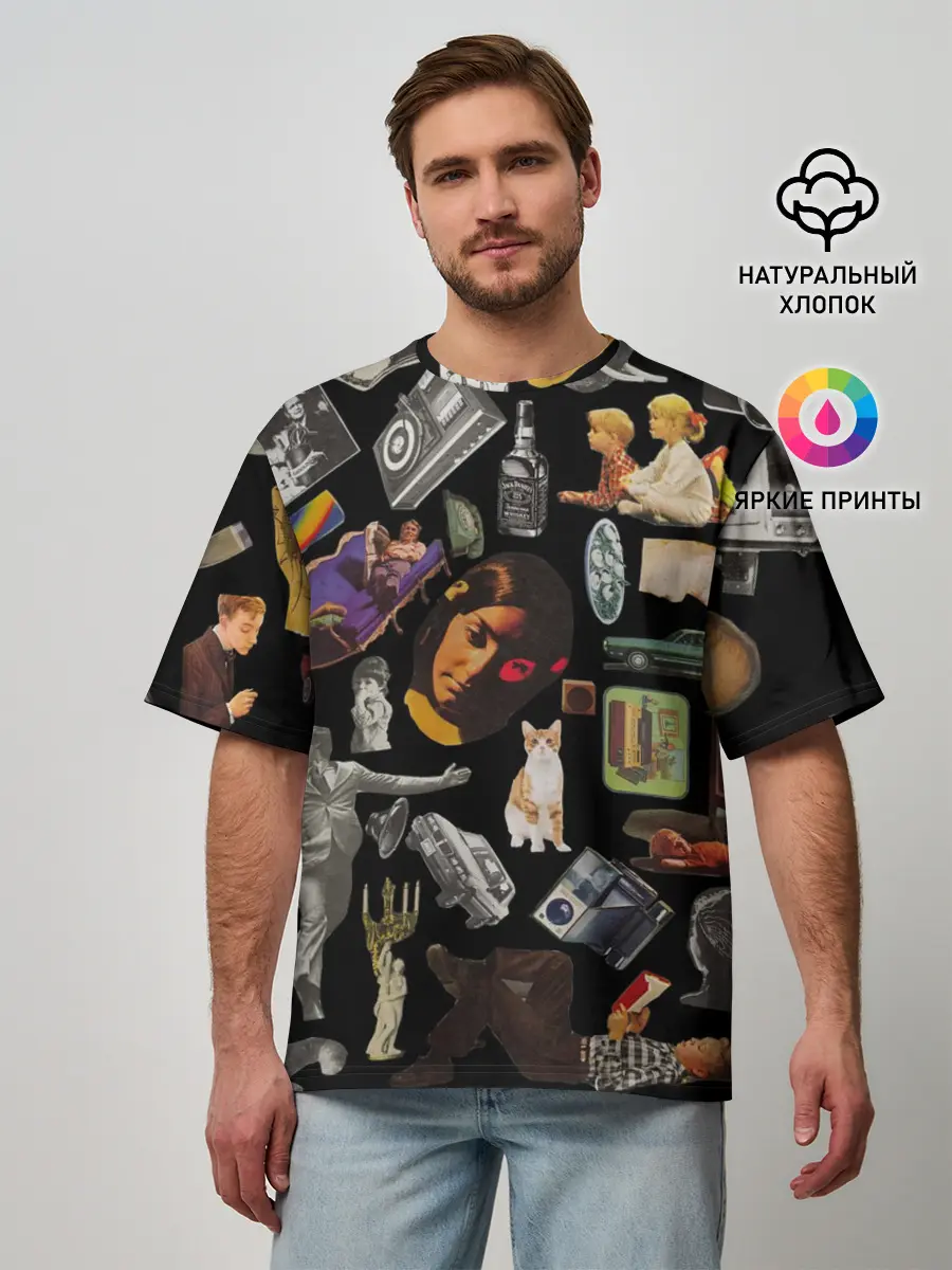Мужская футболка оверсайз / РЕТРО