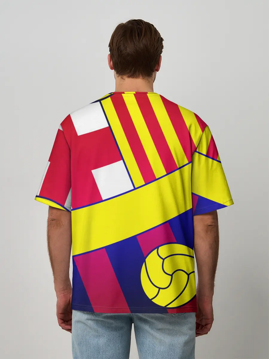 Мужская футболка оверсайз / BARCELONA