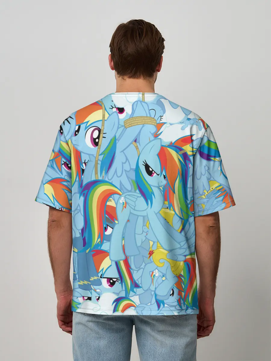 Мужская футболка оверсайз / MY LITTLE PONY
