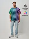 Мужская футболка оверсайз / Checkerboard Color