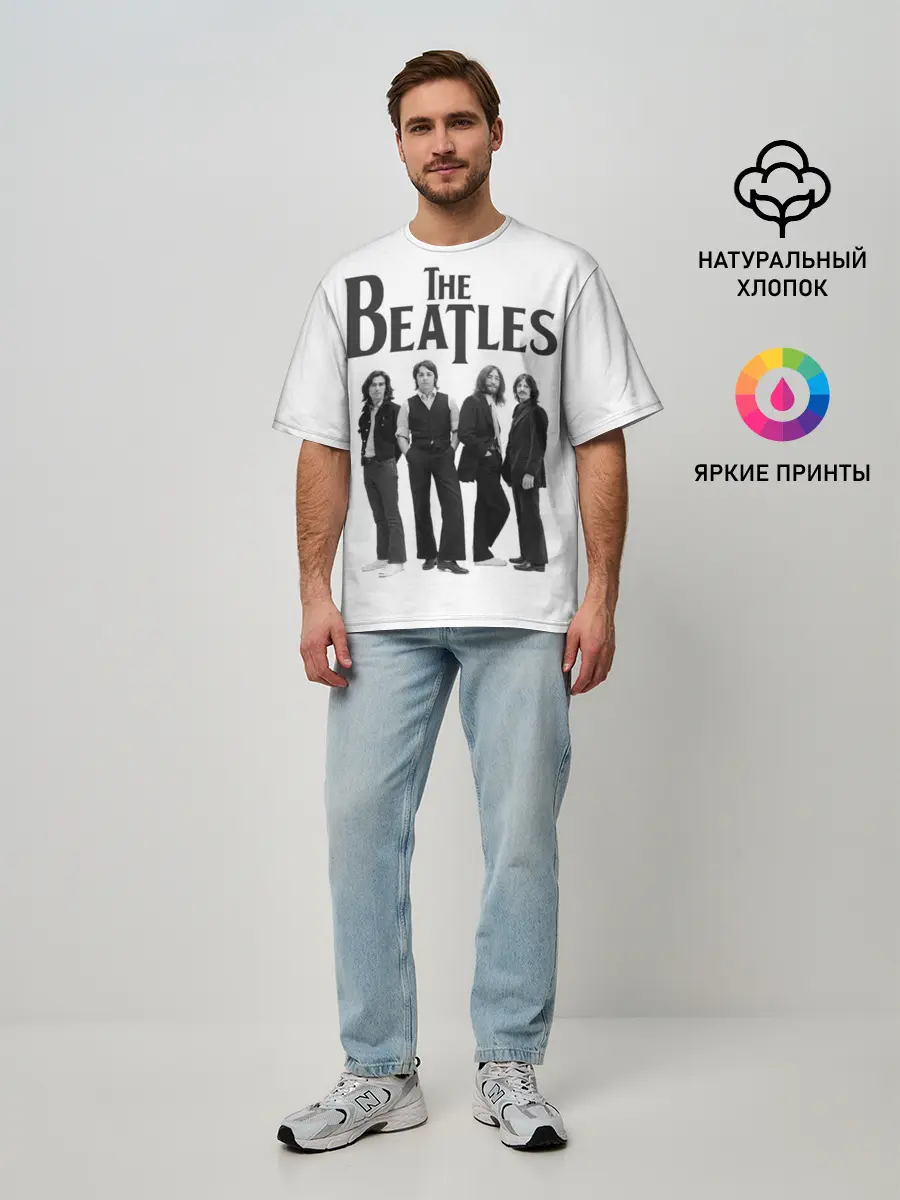 Мужская футболка оверсайз / The Beatles
