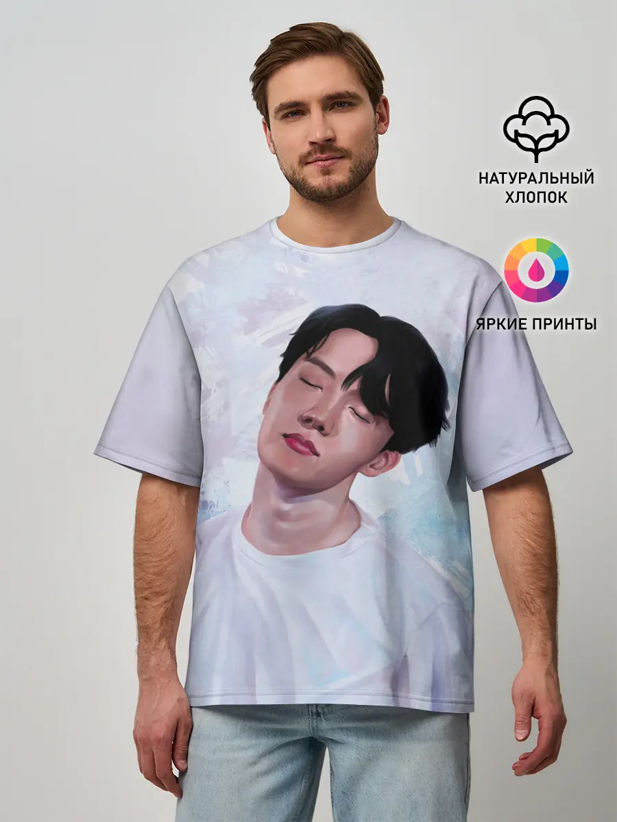 Мужская футболка оверсайз / BTS