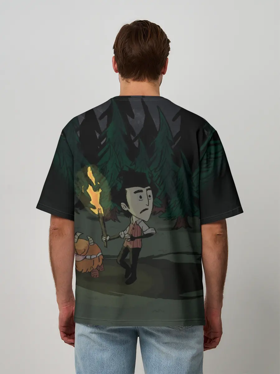 Мужская футболка оверсайз / DONT STARVE