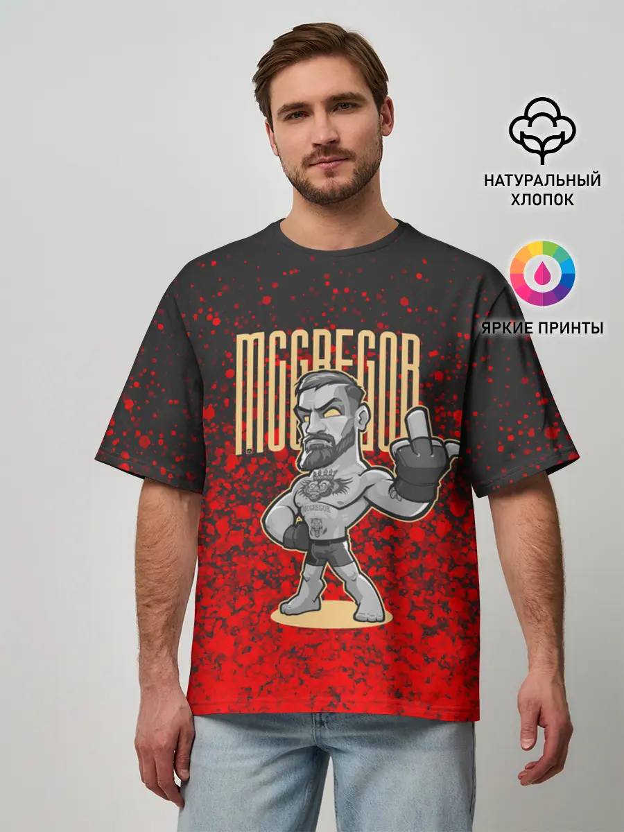 Мужская футболка оверсайз / Conor McGregor | Конор МакГрегор