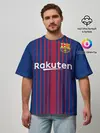Мужская футболка оверсайз / Iniesta 17-18
