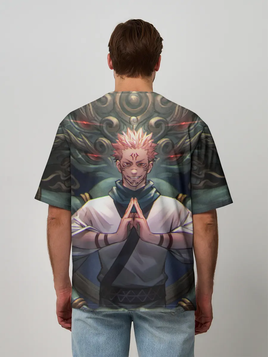 Мужская футболка оверсайз / МАГИЧЕСКАЯ БИТВА | SUKUNA