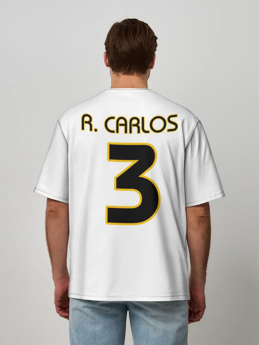 Мужская футболка оверсайз / Р. Карлос | футболка Реала