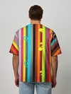 Мужская футболка оверсайз / РАДУЖНАЯ ГЕОМЕТРИЯ