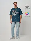 Мужская футболка оверсайз / Космический рок