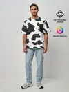 Мужская футболка оверсайз / COW PRINT