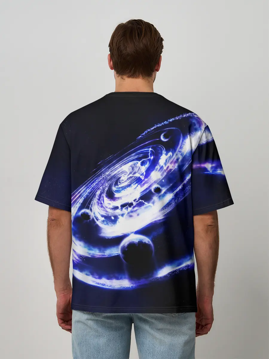 Мужская футболка оверсайз / GALAXY