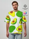 Мужская футболка оверсайз / АВОКАДО