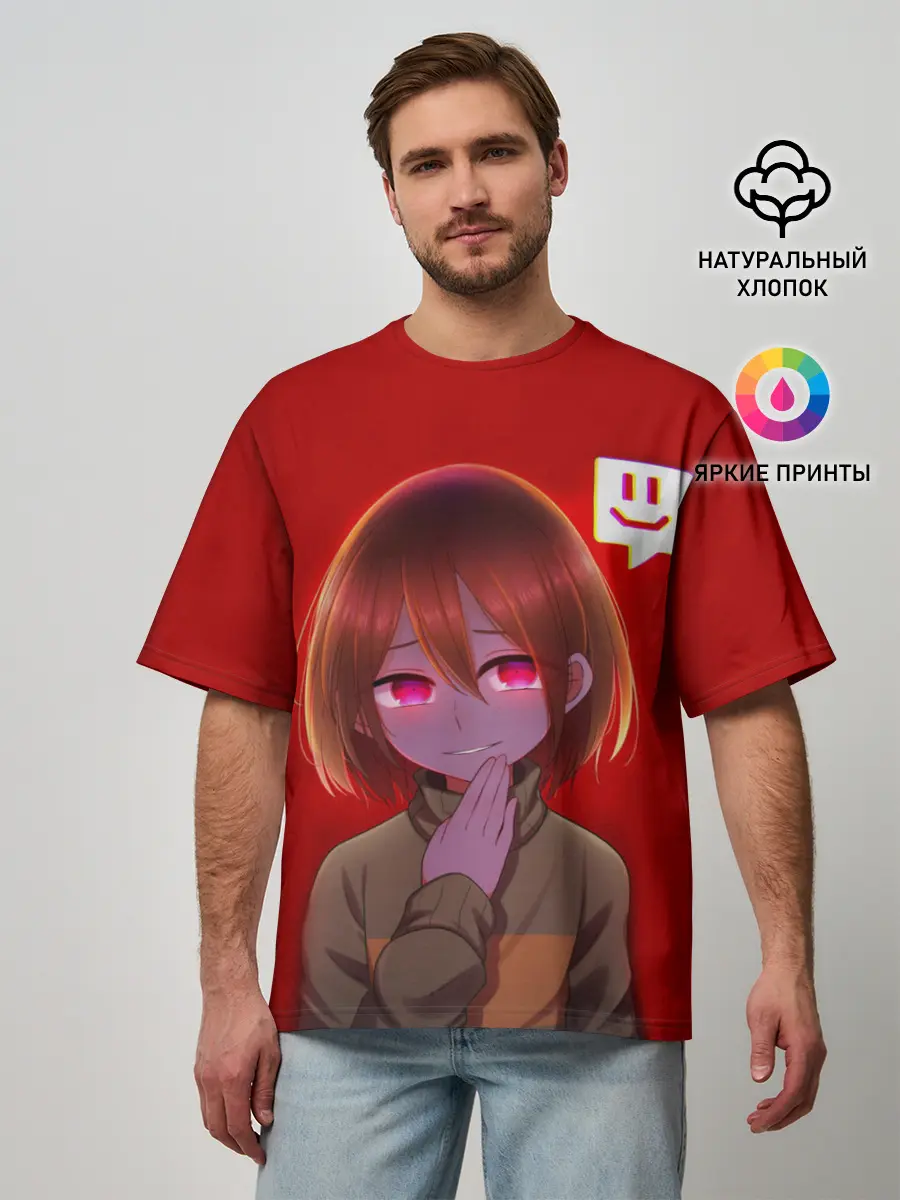 Мужская футболка оверсайз / UNDERTALE