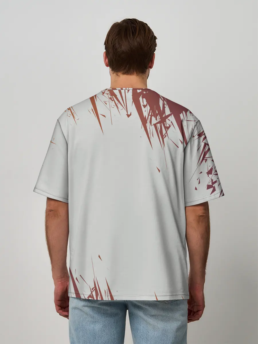 Мужская футболка оверсайз / КИАНУ РИВЗ | КИБЕРПАНК