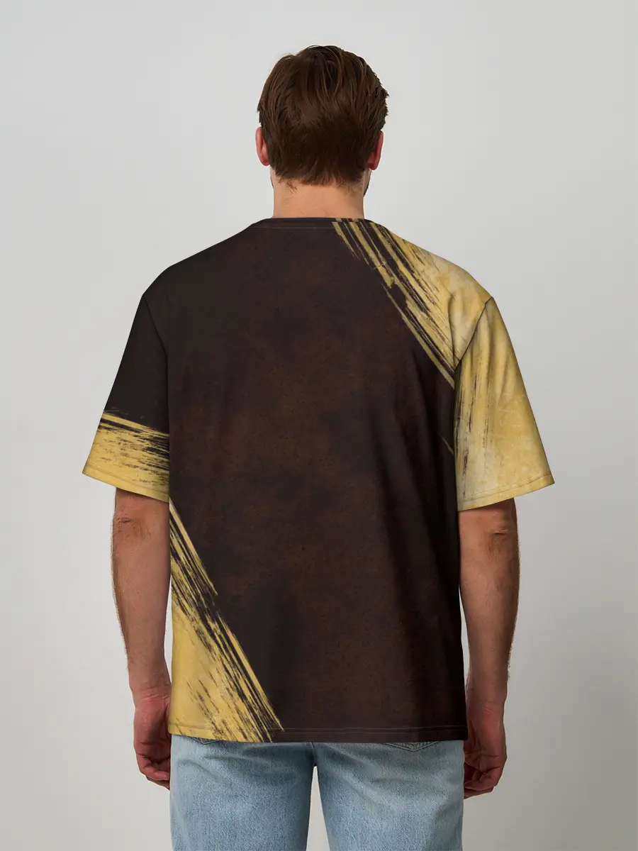 Мужская футболка оверсайз / Черный Клевер