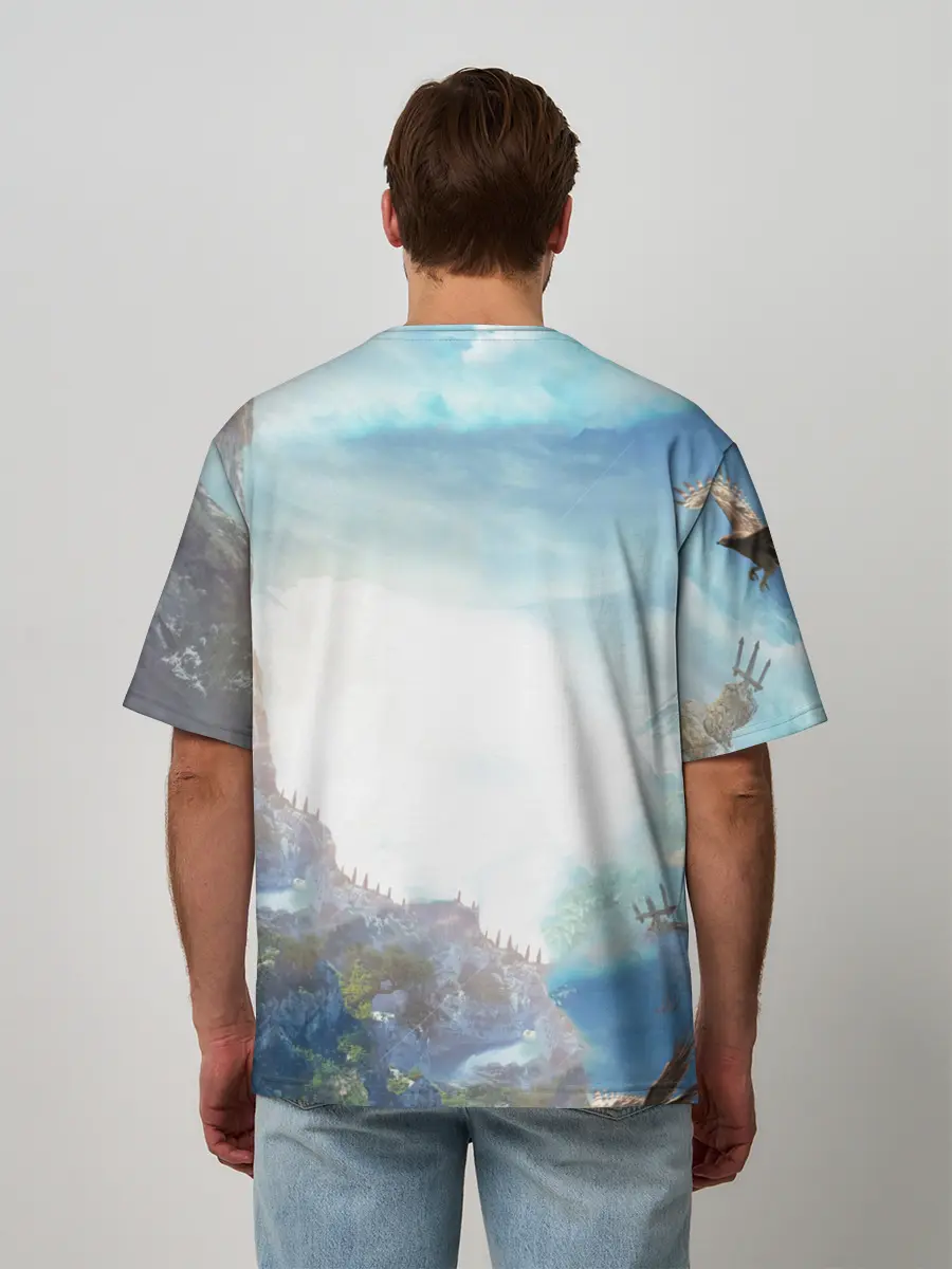 Мужская футболка оверсайз / Воинственная Кассандра