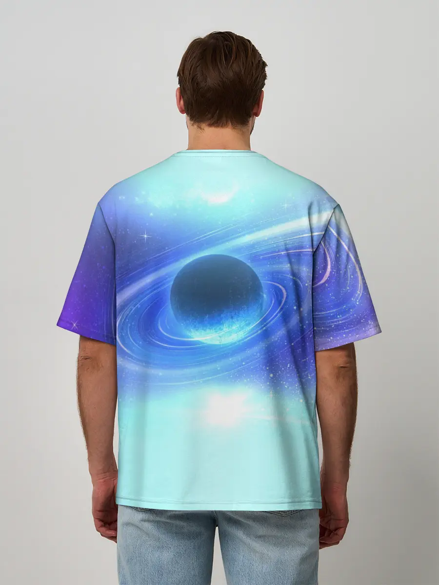 Мужская футболка оверсайз / Соник