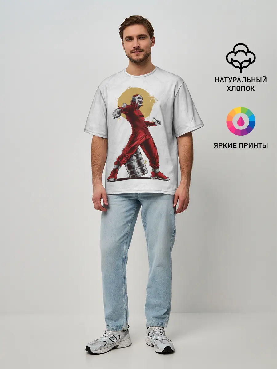 Мужская футболка оверсайз / JOES JORDISON | SLIPKNOT | СЛИПКНОТ