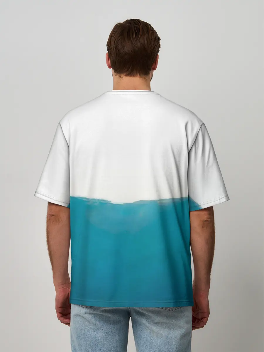 Мужская футболка оверсайз / Jaws 1975