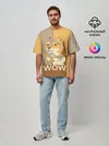 Мужская футболка оверсайз / Doge Wow